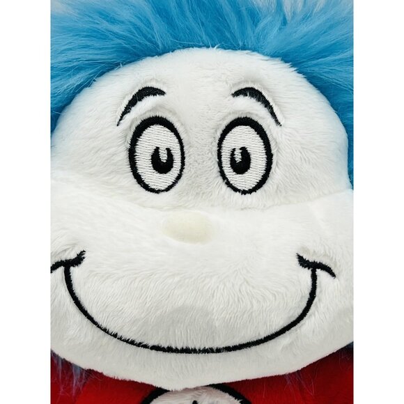 Aurora World Dr Seuss Thing 1 and 2  Plush Reversible Two Sided Double Dood 9" - Picture 3 of 10